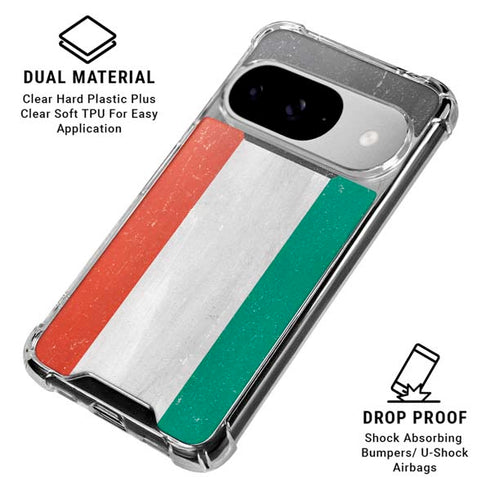 Kuwait Flag Distressed Google Pixel 10 Clear Case